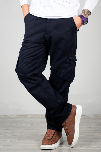 DeepSEA Yandan Cepli Geniş Kesim Mevsimlik Erkek Kargo Pantolon 1705421