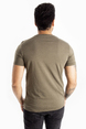 DeepSEA Sıfır Yakalı Likralı Dar Kesim Basic Erkek Tişört 1801131
