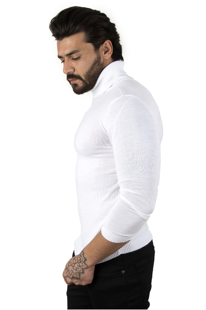 DeepSEA  Standart Fit Balıkçı Yaka Düz Kazak 2002292