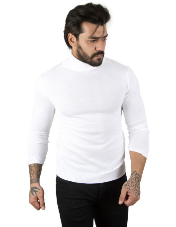 DeepSEA  Standart Fit Balıkçı Yaka Düz Kazak 2002292
