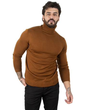DeepSEA  Standart Fit Balıkçı Yaka Düz Kazak 2002292