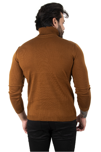 DeepSEA  Standart Fit Balıkçı Yaka Düz Kazak 2002292