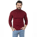 DeepSEA  Standart Fit Balıkçı Yaka Düz Kazak 2002292