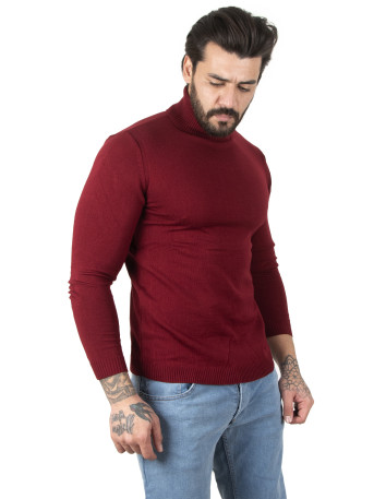 DeepSEA  Standart Fit Balıkçı Yaka Düz Kazak 2002292