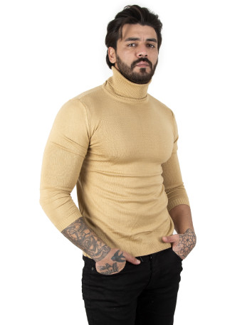 DeepSEA  Standart Fit Balıkçı Yaka Düz Kazak 2002292 2