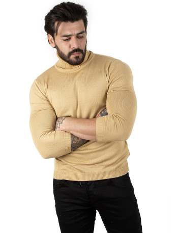 DeepSEA  Standart Fit Balıkçı Yaka Düz Kazak 2002292 2