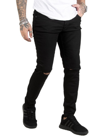 DeepSEA Dizleri Yırtık Likralı Slim Fit Erkek Kot Pantolon 1902114 2