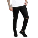 DeepSEA Dizleri Yırtık Likralı Slim Fit Erkek Kot Pantolon 1902114