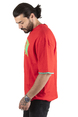 DeepSEA Boston Yazı Baskılı Oversize Erkek Tişört 2200507