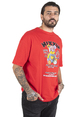 DeepSEA Önü Yazılı Ayıcık Baskılı Oversize Erkek Tişört 2200511
