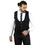 DeepSEA Kırçıllı Örmeli Torba Cepli Slim Fit Erkek Cepken-Yelek 2200010