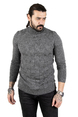 DeepSEA Desenli Tam Balıkçı Yaka Slimfit Erkek Kazak 2301462