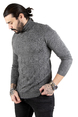 DeepSEA Desenli Tam Balıkçı Yaka Slimfit Erkek Kazak 2301462