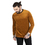 DeepSEA Bisiklet Yaka Düz Çizgili Yeni Sezon Kadife Erkek Sweatshirt 2200516