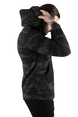 DeepSEA Desenli Önü Nakışlı Kanguru Cepli Kapüşonlu Erkek Sweatshirt 2303079