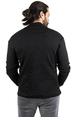 DeepSEA Likralı Yarım Balıkçı Önü Nakışlı Yeni Sezon Erkek Sweatshirt 2303103