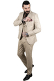 DeepSEA Pötikare Desenli Kırlangıç Yaka Tek Düğme 3'lü Erkek Takım Elbise 2307077