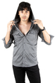 DeepSEA Kapüşonlu Cepli Slim Fit Likralı Kot Gömlek 2300396