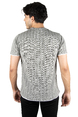 DeepSEA Kolları Ve Eteği Parça Detaylı Çizgi Desenli Yazı Baskılı Tişört 2300258