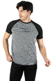 DeepSEA Omuzu Parçalı Örme Kumaş Önü Baskılı Likralı Tişört 2300784