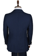 DeepSEA Metal Düğmeli Cep Detaylı Slim Fit Kruvaze 2li Takım Elbise 2300325
