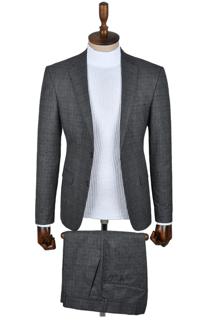 DeepSEA Çift Düğme Tek Yırtmaç 2li Takım Elbise 2305012