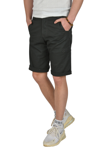 DeepSEA Yeni Sezon Fermuarlı Slim Fit Kargo Şort Kapri 2301613