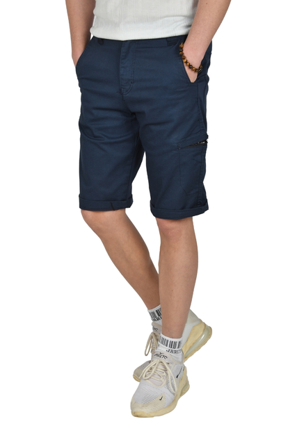 DeepSEA Yeni Sezon Fermuarlı Slim Fit Kargo Şort Kapri 2301613