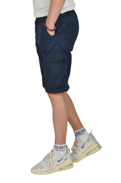 DeepSEA Yeni Sezon Fermuarlı Slim Fit Kargo Şort Kapri 2301613