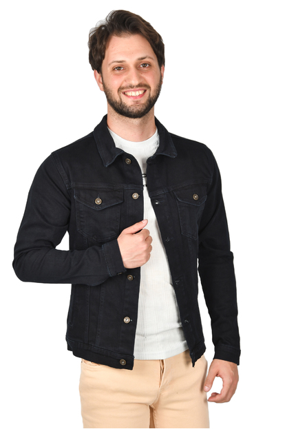 DeepSEA Lazer Kesim Slim Fit Likralı Kot Mont 2201007