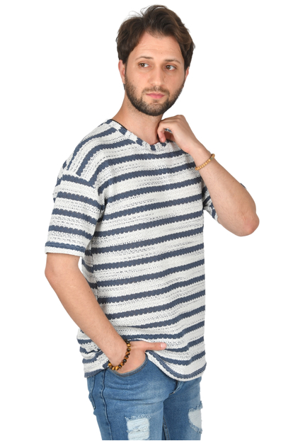 DeepSEA Örme Kumaş Oversize Tişört 2400447