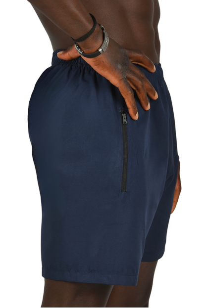 DeepSEA Hızlı Kuruyan Micro Polyester Fileli Cep Fermuarlı Kısa Deniz Şortu 2403008