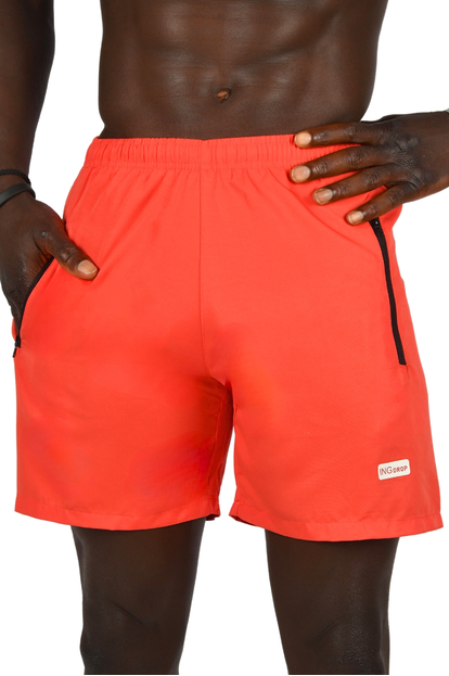 DeepSEA Hızlı Kuruyan Micro Polyester Fileli Cep Fermuarlı Kısa Deniz Şortu 2403008