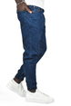 DeepSEA Paçası Lastikli Skinny Fit Likralı Jogger Jean Kot Pantolon 2406257