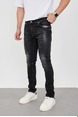 DeepSEA Taşlamalı Lazerli Slim Fit Jean Kot Pantolon 2401513