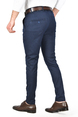 DeepSEA Kendinden Desenli Slim Fit Likralı Keten Pantolon 2502310