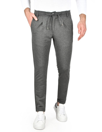 DeepSEA Beli Lastikli Slim Fit Likralı Duble Paça Penye Spor Pantolon 2502385