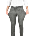 DeepSEA Beli Lastikli Slim Fit Likralı Duble Paça Penye Spor Pantolon 2502385