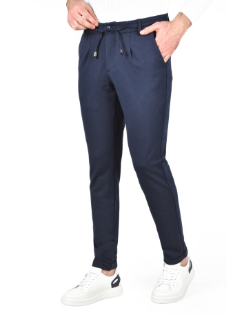DeepSEA Beli Lastikli Slim Fit Likralı Duble Paça Penye Spor Pantolon 2502385 2