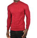 DeepSEA Slim Fit Likralı Tüylenme Yapmayan Yarım Balıkçı Çizgili Kazak 2505503