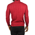 DeepSEA Slim Fit Likralı Tüylenme Yapmayan Yarım Balıkçı Çizgili Kazak 2505503