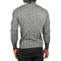 DeepSEA Slim Fit Likralı Tüylenme Yapmayan Yarım Balıkçı Çizgili Kazak 2505503