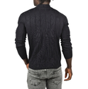 DeepSEA Slim Fit Likralı Tüylenme Yapmayan Yarım Balıkçı Çizgili Kazak 2505503