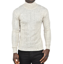 DeepSEA Tüylenme Yapmayan Slim Fit Likralı Tam Balıkçı Çizgili Kazak 2505504