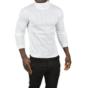 DeepSEA Tüylenme Yapmayan Slim Fit Likralı Tam Balıkçı Çizgili Kazak 2505504