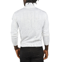 DeepSEA Tüylenme Yapmayan Slim Fit Likralı Tam Balıkçı Çizgili Kazak 2505504