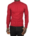 DeepSEA Tüylenme Yapmayan Slim Fit Likralı Tam Balıkçı Çizgili Kazak 2505504
