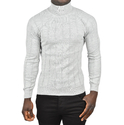DeepSEA Tüylenme Yapmayan Slim Fit Likralı Tam Balıkçı Çizgili Kazak 2505504