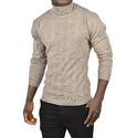 DeepSEA Slim Fit Baklava Desenli Tam Balıkçı Yaka Boğazlı Kazak 2505507