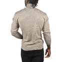 DeepSEA Slim Fit Baklava Desenli Tam Balıkçı Yaka Boğazlı Kazak 2505507